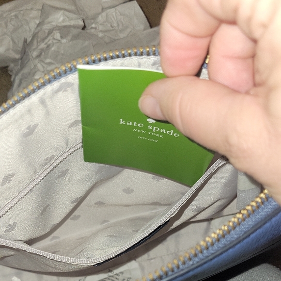 Kate Spade Blue Crossbody Bag with Adjustable Strap in pebbled leather - Picture 6 of 8